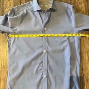 Twillory Performance Dress Shirt Blue Size Medium